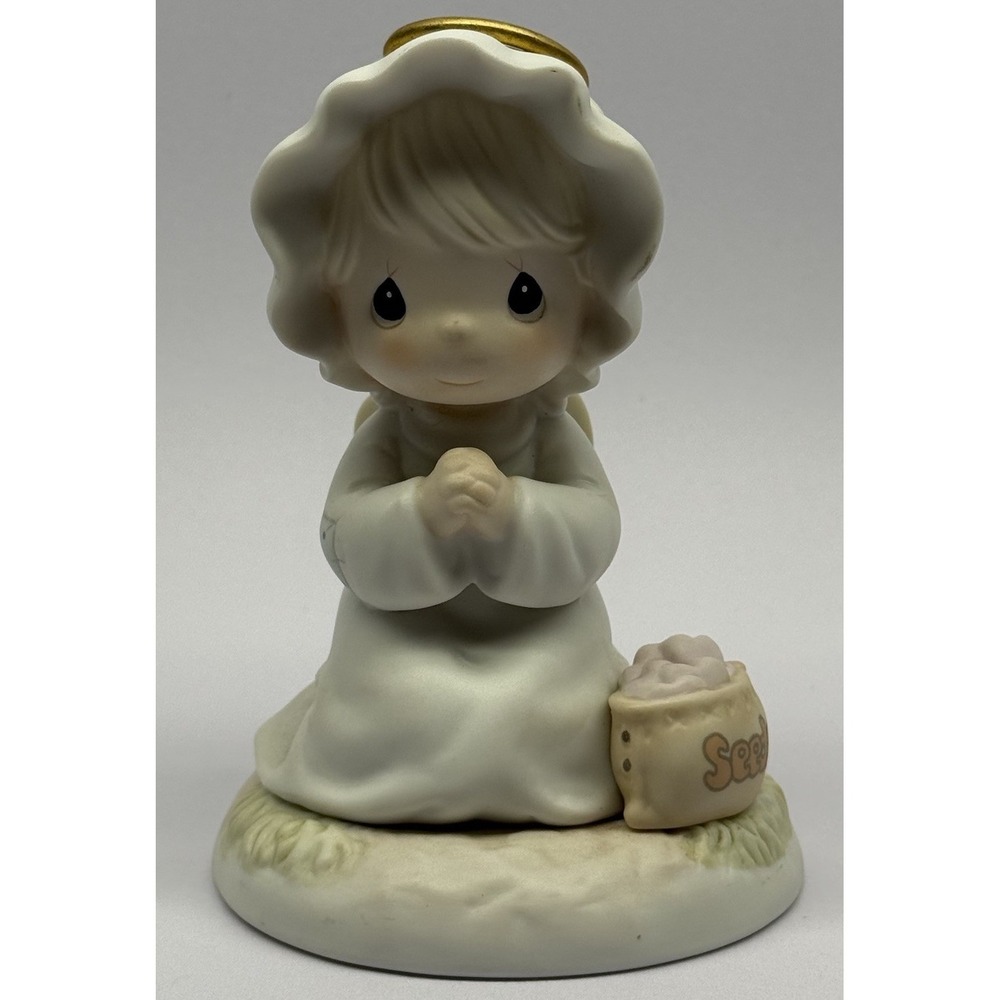 Precious Moments Sowing Seeds Of Kindness Figurine #163856 No Box Or COA 1995